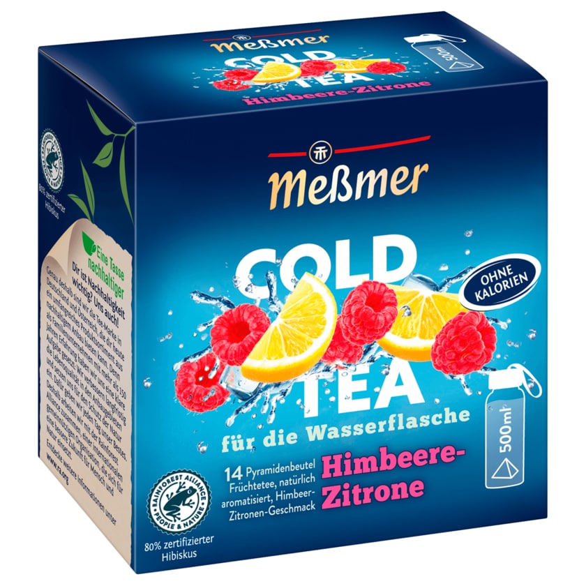 Meßmer Cold Tea Himbeere-Zitrone 38,5g, 14 Beutel